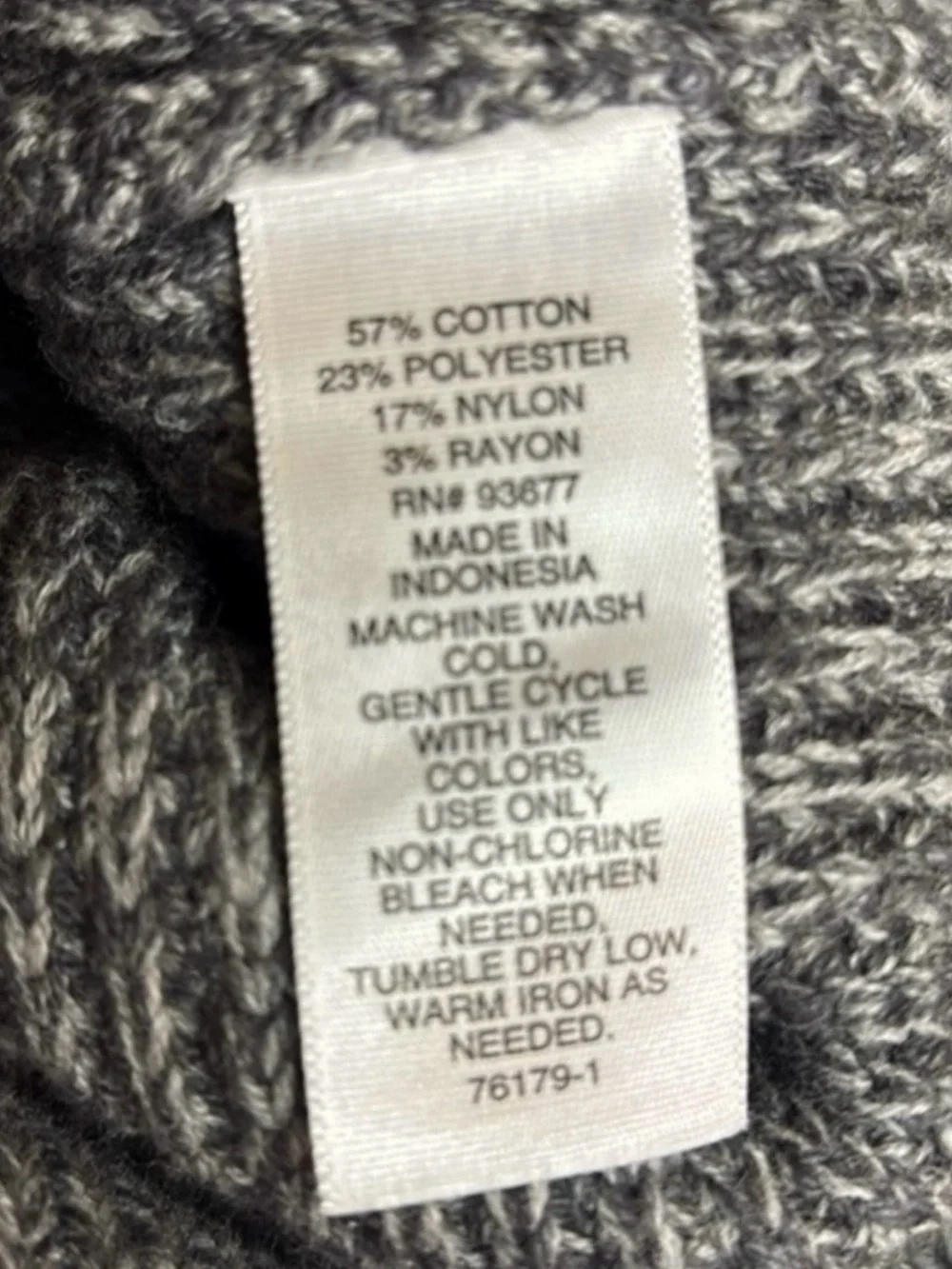 New Mutual Weave Sweater Men’s Gray Crew Neck Casual Preppy Classic Knit Size L
